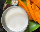 A picture of step 1 of Mango milkshake.