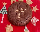 A picture of step 4 of Christmas plum cake.