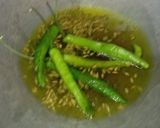 A picture of step 1 of Bhindi.