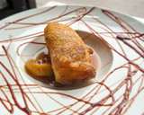 Foto del paso 5 de la receta: Rollitos de torrija con crema pastelera y compota de manzana