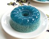 Foto langkah ke 6 dari resep Puding Lumut Bunga Telang.