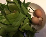 รูปขั้นตอนการทำที่ 1 ของ ผักเหลียงผัดไข่