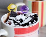 Foto langkah ke 5 dari resep Coklat Oreo Mug Cake (Untuk Kukus atau Microwave).