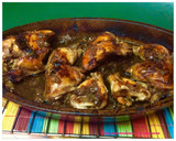 Foto del paso 5 de la receta: Pollo asado con cebolla caramelizada y vino tinto
