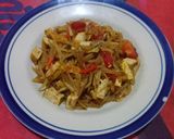 Foto langkah ke 4 dari resep Tumis pepaya muda.
