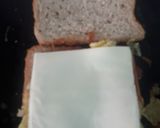 A picture of step 4 of Bread Omlette.