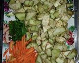 Foto langkah ke 3 dari resep Tumis Terong Ijo Wortel.