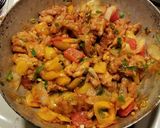 A picture of step 7 of Baby corn Manchuria.