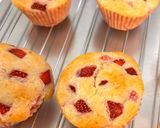 A picture of step 10 of Eggless Strawberry Muffins With Strawberry Buttercream Frosting.