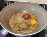 A picture of step 4 of Raw papaya curry.