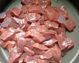 A picture of step 1 of Beef Liver.