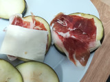 Berenjenas rellenas de jamón y queso al horno