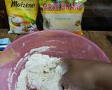 Foto langkah ke 3 dari resep Bakpao No Mixer Character Semangka.
