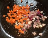 A picture of step 3 of Carrot and Corn Open Sandwich.