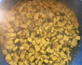 A picture of step 2 of Picadillo Soup with Nopales.