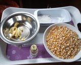 A picture of step 1 of Milk flavoured guguru.