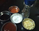 A picture of step 1 of Veg Manchow soup.