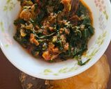 A picture of step 3 of Lasooni palak.