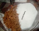 A picture of step 4 of Drips buttercream icing cake.