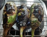 A picture of step 2 of Khandeshi special jalgaon green brinjal roasted bharta.