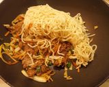 Une image de l'étape 9 de Nouilles Sautées au Boeuf Mongol.
