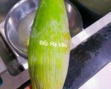Hình bước làm 1 của món Gỏi gà hoa chuối(bắp chuối)