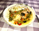 Foto del paso 12 de la receta: Pollo arvejado con champiñones deshidratados