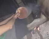 A picture of step 6 of Frijoles Charros.