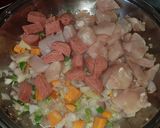 Foto del paso 3 de la receta Garbanzo compuesto con pollo y salchicha