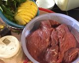 Hình bước làm 1 của món Bò tơ nướng mọi