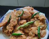 A picture of step 4 of Jatra til Mirchi bhaji n batata bhaji.