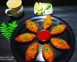 क्रिस्पी पौटेटो पीनट कटलेट (Crispy Potato peanut cutlet recipe in Hindi) रेसिपी चरण 11 फोटो