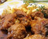 Foto del paso 7 de la receta Pollo con albóndigas en salsa de hortalizas