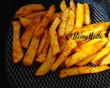 A picture of step 4 of Airfried Schezwan Fries.