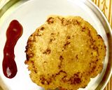 A picture of step 6 of Bhutte ka chila.