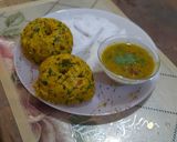 A picture of step 5 of Makki ka Dhokla.
