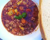 Babgulyás bográcsban🫘🍲 recept fázis 6 fotója