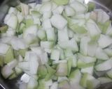 A picture of step 1 of Bottle Gourd Subji.