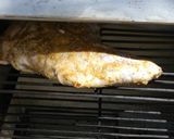 A picture of step 2 of Safari oven baked vegetables and a garlic ginger pork shoulder.