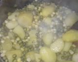 A picture of step 1 of Mokimo,Soy minced chunks served with salad.