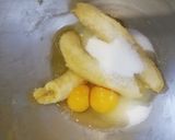 Une image de l'étape 1 de Banana bread aux myrtilles.