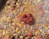 A picture of step 3 of Chili & Cornbread Stuffing Casserole.
