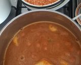 2015. Zöldséges vöröslencse főzelék füstölt kolbász és füstölt virslivel recept fázis 3 fotója