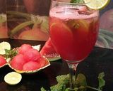 A picture of step 6 of Watermelon Agua Fresca.
