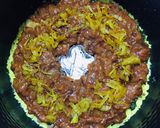 عکس مرحله 7 از دستور ته چین آلو اسفناج