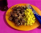 Foto del paso 12 de la receta: Mis pulpitos al ajillo con arroz al vermouth