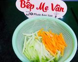 Hình bước làm 2 của món Tim heo xào su su và cà rốt