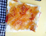 A picture of step 2 of Pinwheel Sandwich.