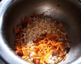 A picture of step 3 of Steamed Sabudana Khichdi.
