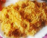 A picture of step 8 of Matar soya chunk pulao.